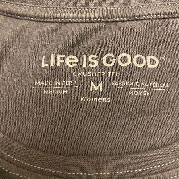 Life Is Good Women's American Flag Short Sleeve Crusher Tee Size M - Picture 10 of 13